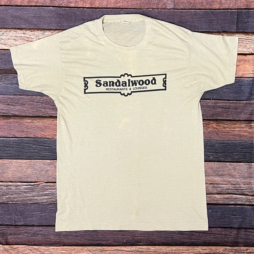 Vintage Sandalwood Lounge New Jersey Screen Stars 1980s Single Stitch Tshirt